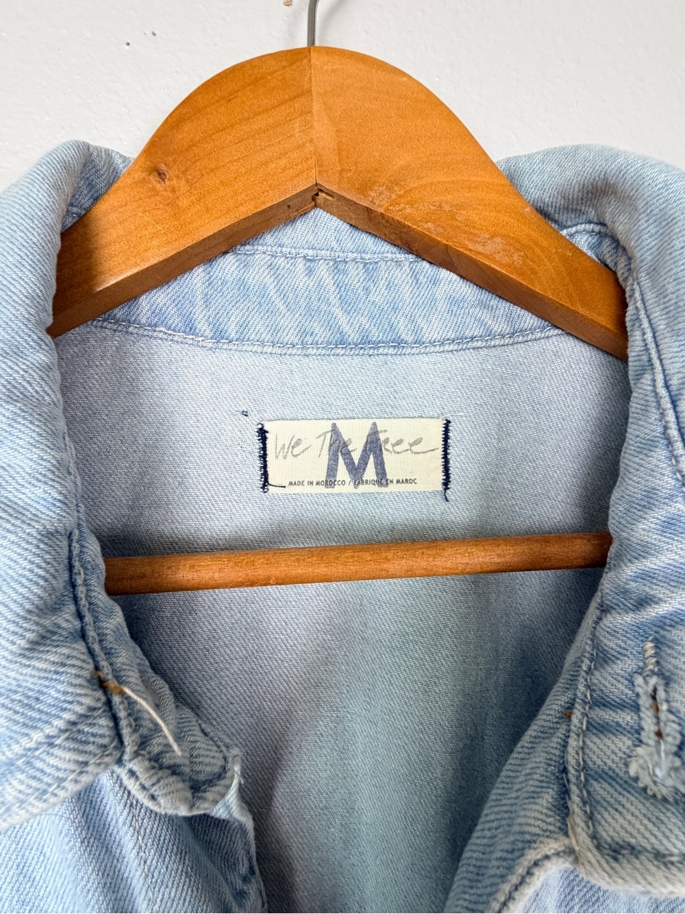 FREE PEOPLE Denim MARCI Coverall Jean Jumpsuit with Snap Pockets Clear Skies - Picture 7 of 12